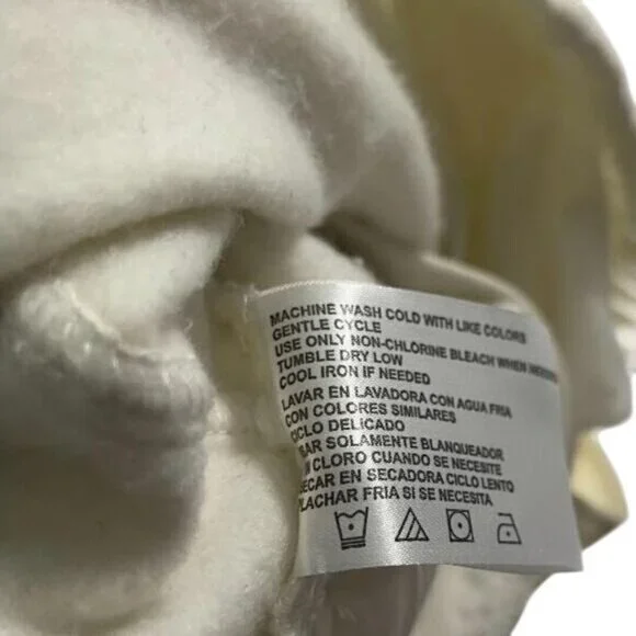 Womens Knitted Dove Ivory Knit Button-Front Belted Light-weight Jacket Size Sm - Picture 9 of 12